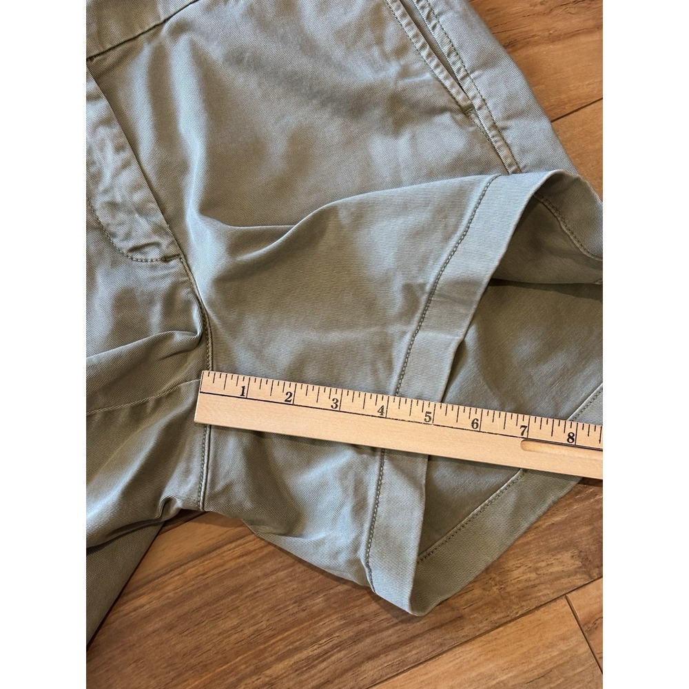 J.Crew Shorts Womens 8 Green Chino Cotton Shorts Classic Stretchy Preppy Coastal - Picture 8 of 9
